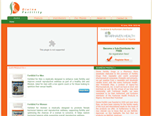 Tablet Screenshot of divinefertility.com
